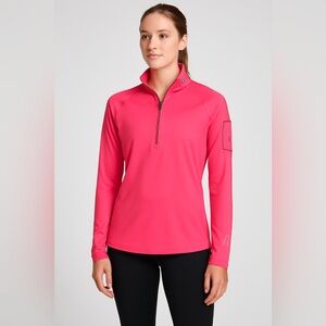 Under Armour Pink Quarter-Zip Pullover breast cancer awareness